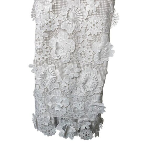 Tuckernuck | NEW Blanc White Guipure Lace Blythe Sleeveless Mini Dress Size M - Picture 8 of 10